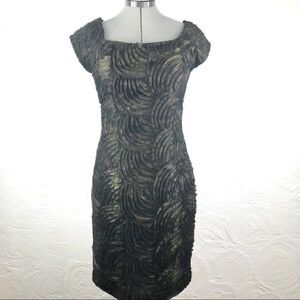 Jessica Howard Evenings Black Ruched Pencil Dress
